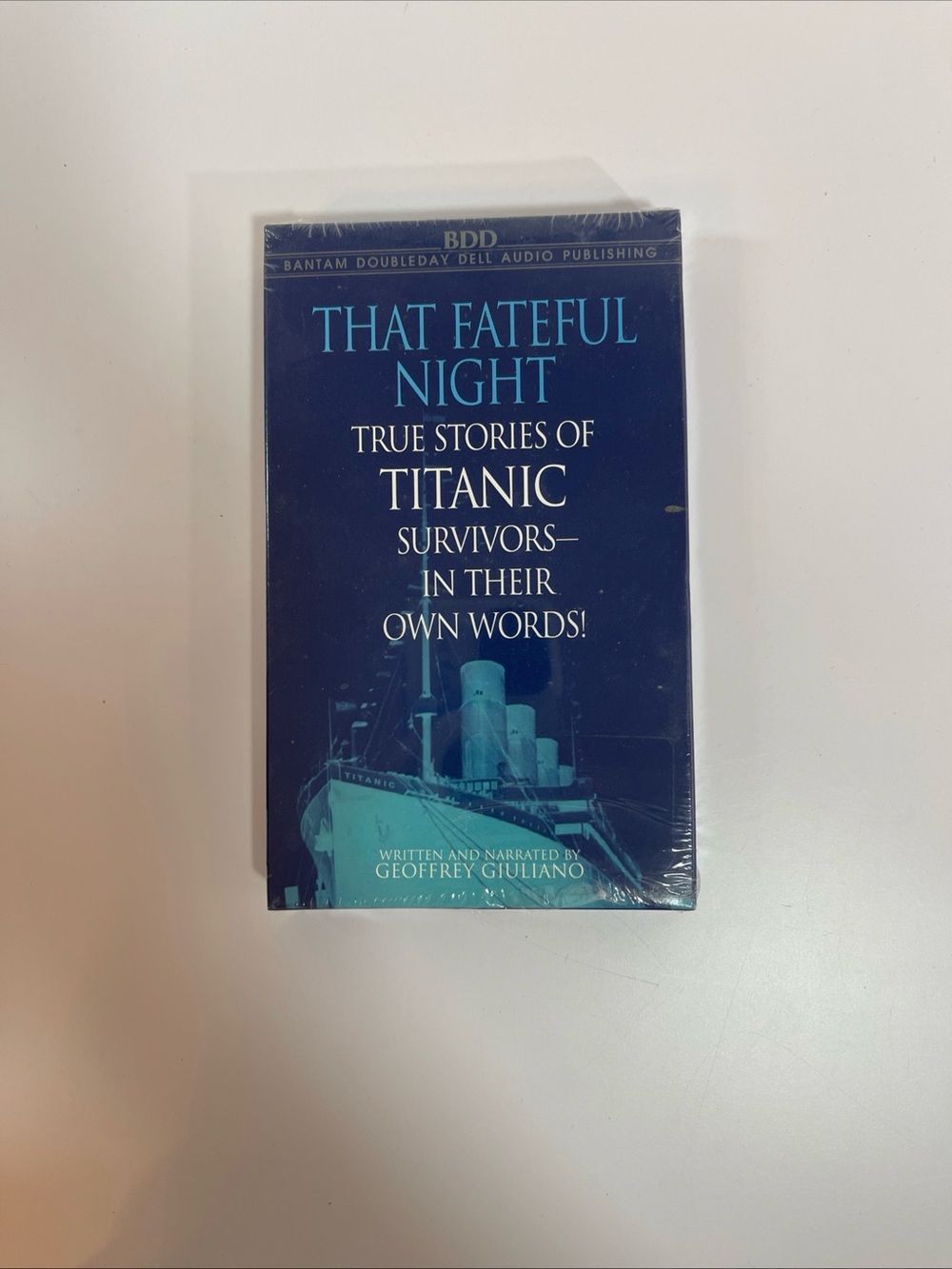 Titanic Survivors That Fateful Night by Geoffrey Giuliano Audio Tape Sealed VTG